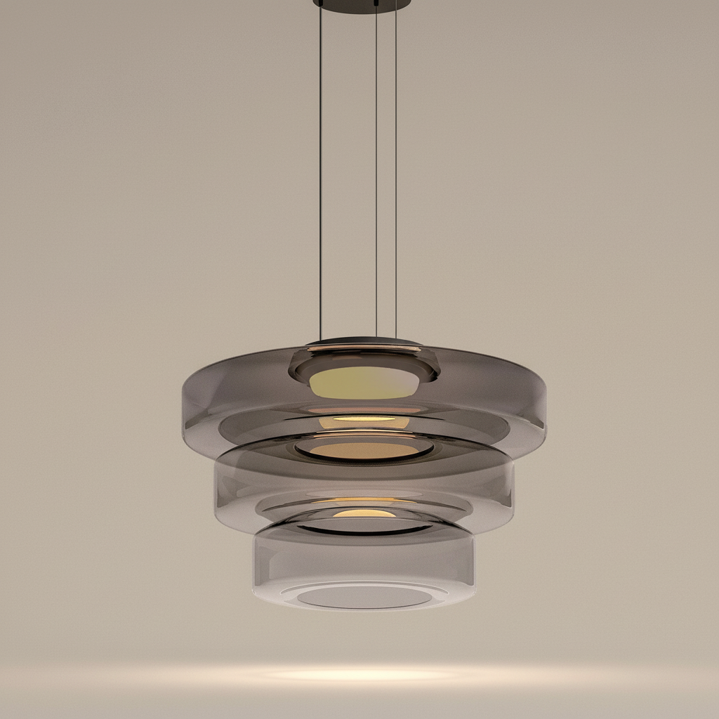 Mehrstufige LED Pendelleuchte - AuraLoft