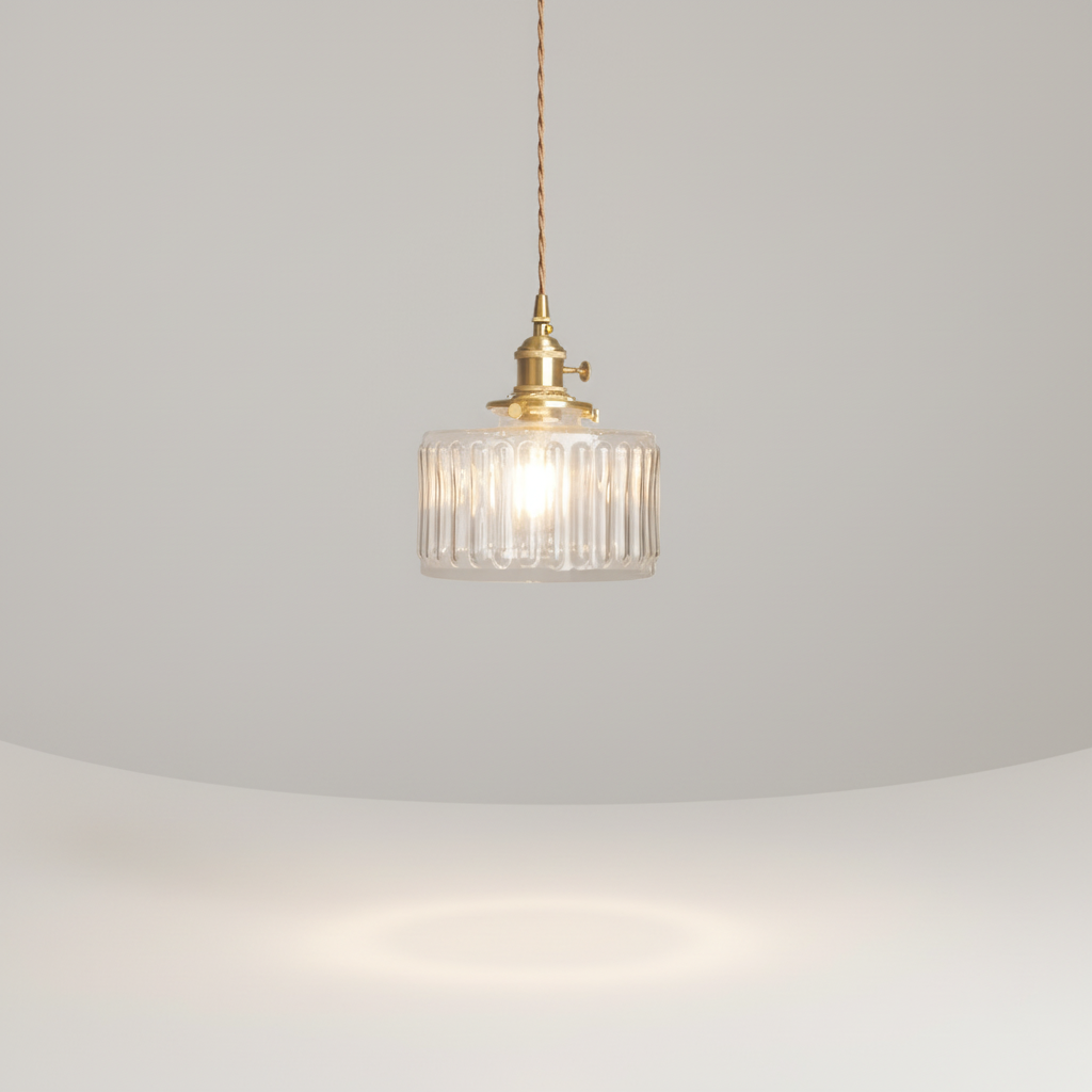 Vintage Kristall Hängelampe - Glassvibe