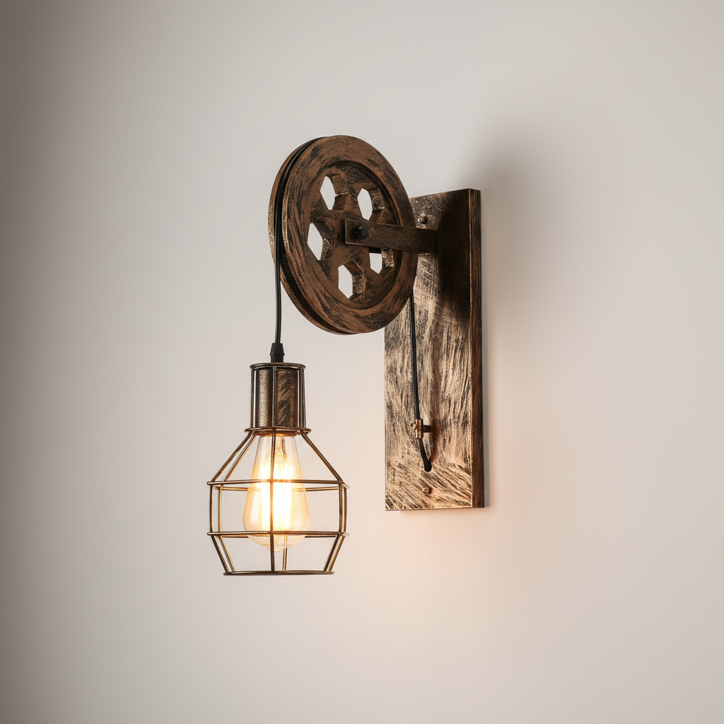Vintage LED Wandlampe - ForgeShine