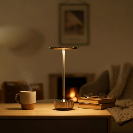 ClarityGlow DeLuxe | Wireless LED Table Lamp