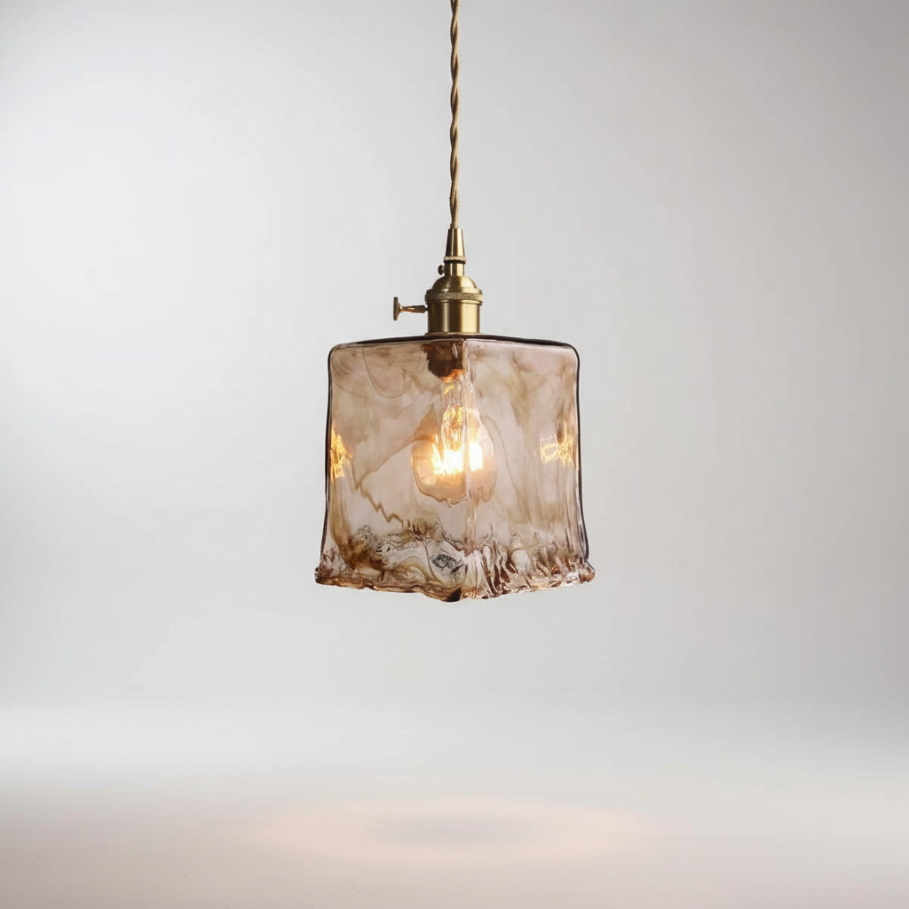 Retro Metall Glas Hängeleuchte - Vintalux