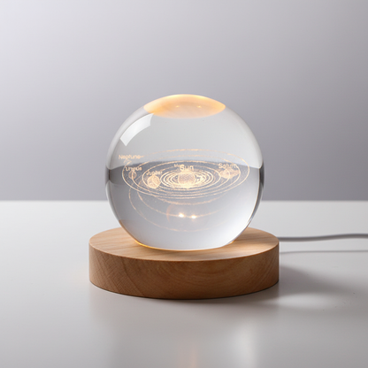 3D Kristall Nachtlicht Kugel - MoonlitOrb