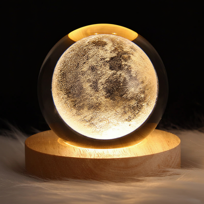 3D Kristall Nachtlicht Kugel - MoonlitOrb