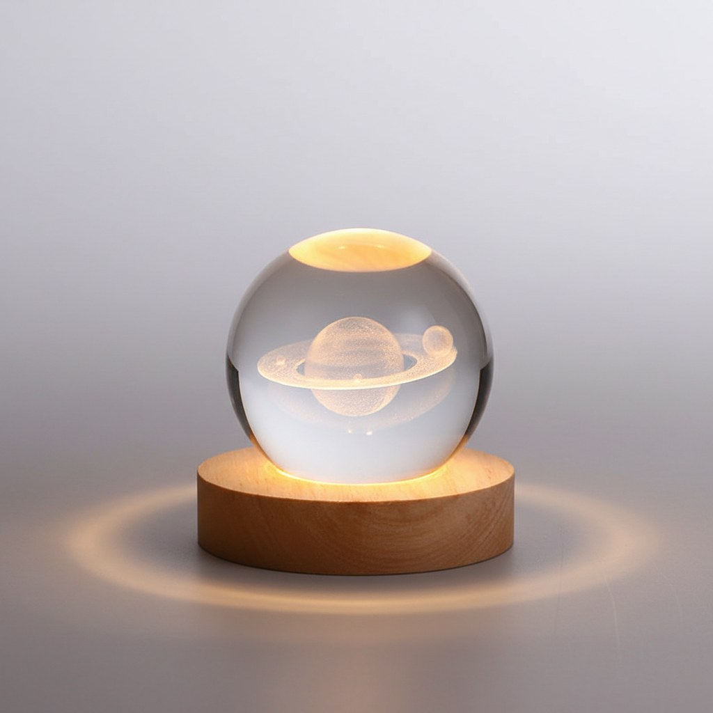 3D Kristall Nachtlicht Kugel - MoonlitOrb