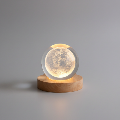 3D Kristall Nachtlicht Kugel - MoonlitOrb