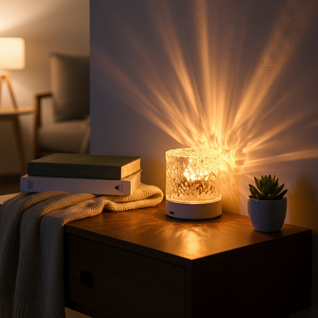 Acryl Glas Wassereffekt Lampe - AuraRipple