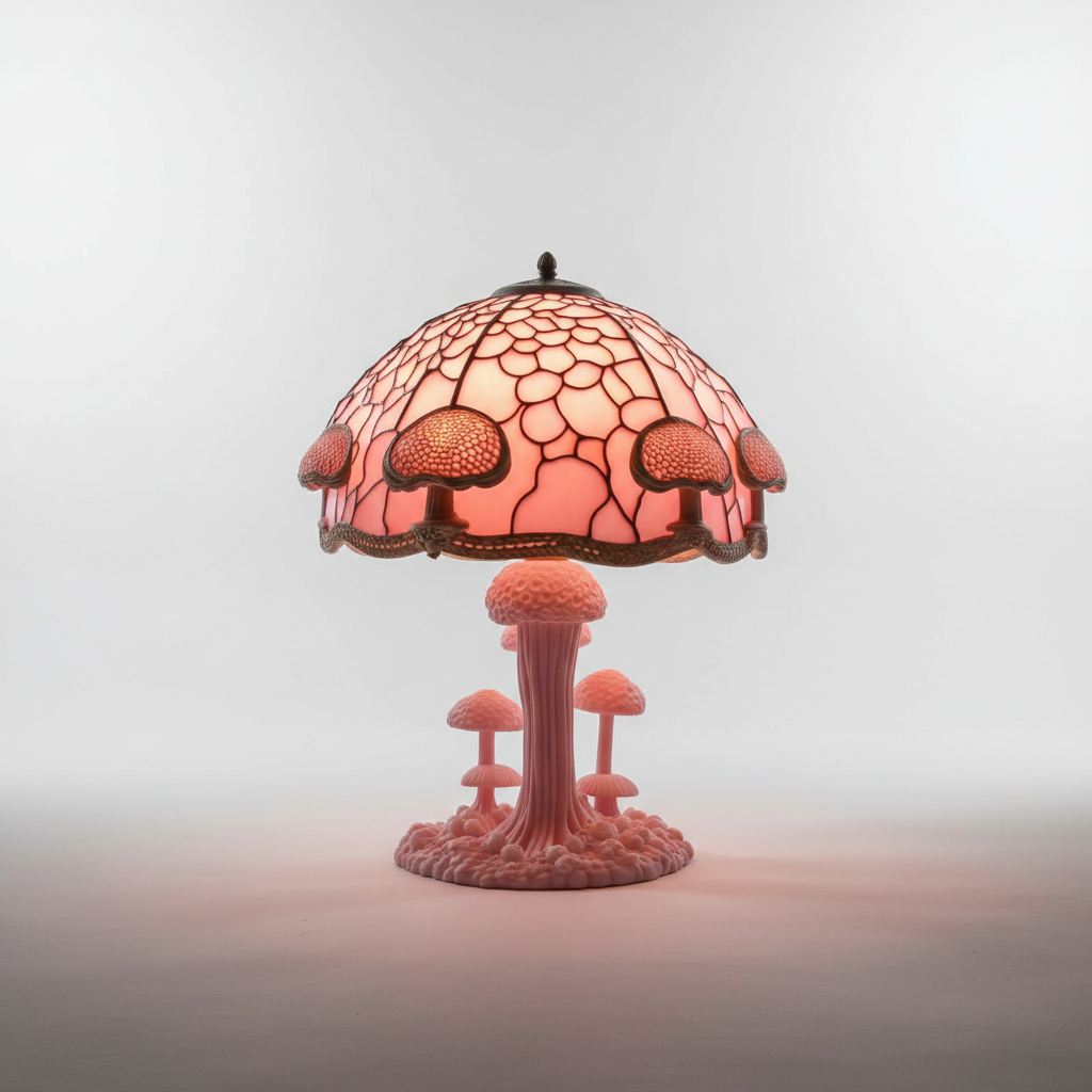 Bunte Glasin Glas Tischlampe - Glowmoss