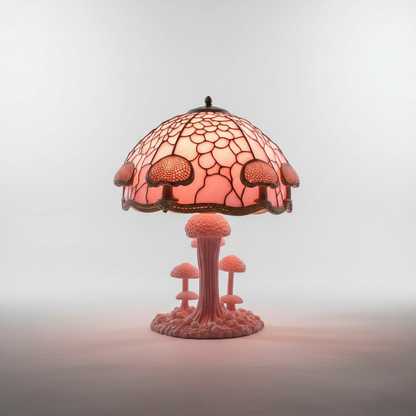 Bunte Glasin Glas Tischlampe - Glowmoss