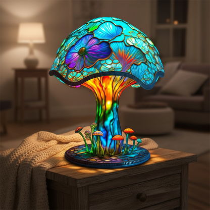 Bunte Glasin Glas Tischlampe - Glowmoss