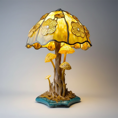 Bunte Glasin Glas Tischlampe - Glowmoss