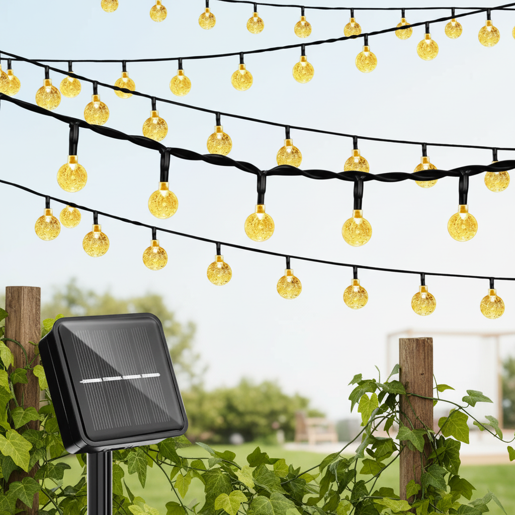 Dekorative Kugelleuchtenkette - WeatherGlow