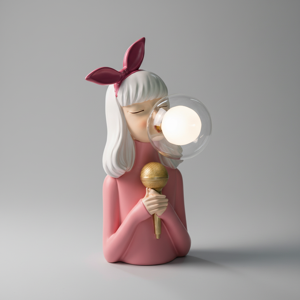 Dekorative Leuchte Mit Glasschirm - CozyMuse