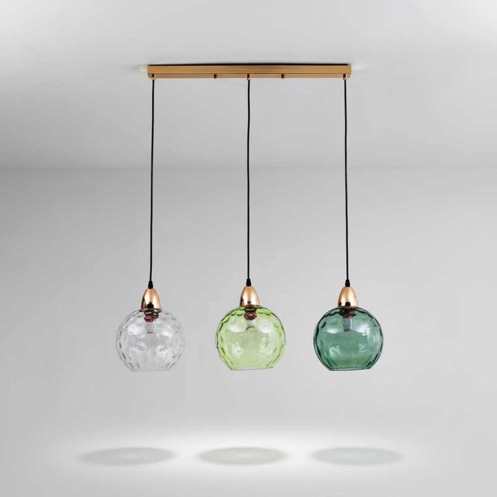 Dreiflammige Clusterleuchte - GlassGleam