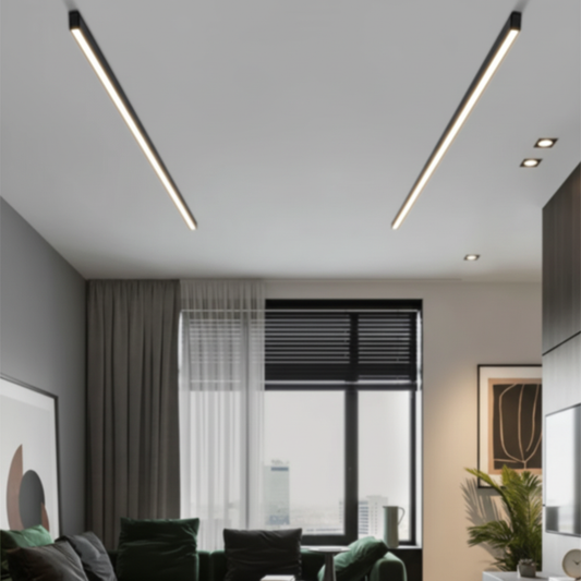 Einbaufreie Wohnzimmerbeleuchtung - Metrolinea