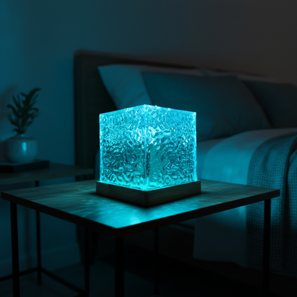 Farbenfrohe Dekorleuchte Glasoptik - SkyGlowCube