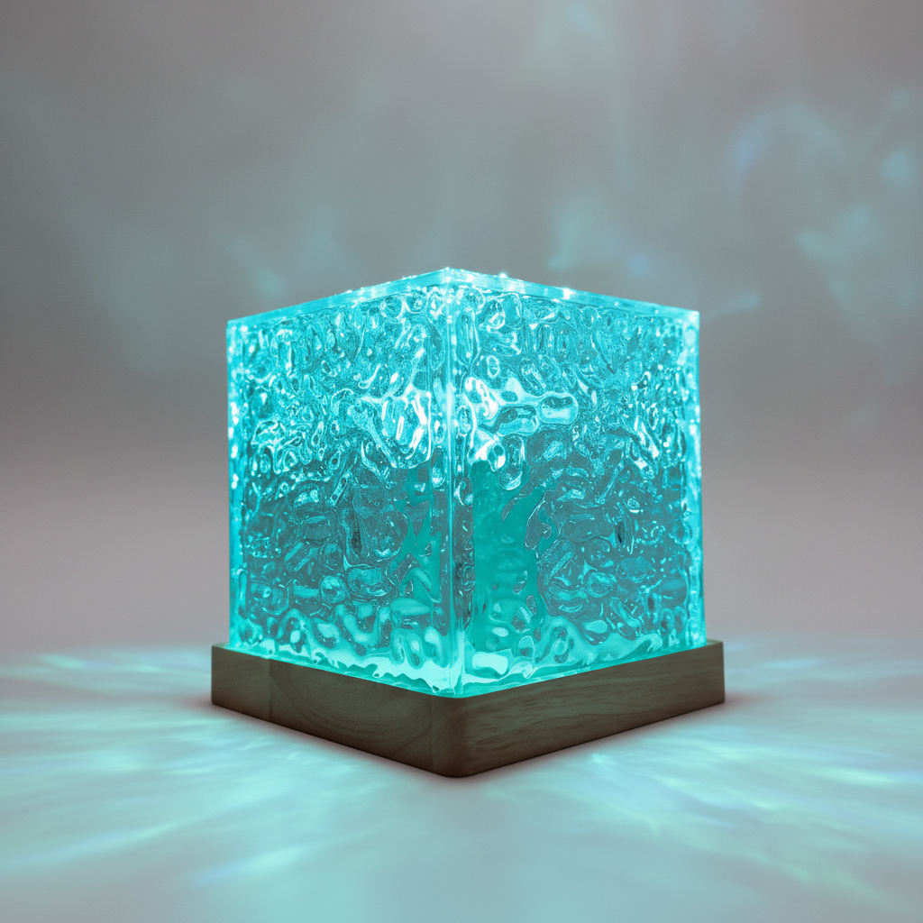 Farbenfrohe Dekorleuchte Glasoptik - SkyGlowCube