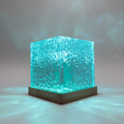 Farbenfrohe Dekorleuchte Glasoptik - SkyGlowCube