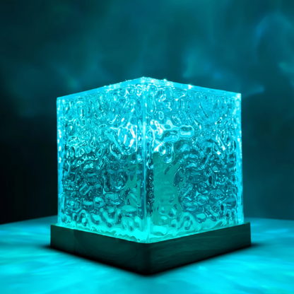 Farbenfrohe Dekorleuchte Glasoptik - SkyGlowCube