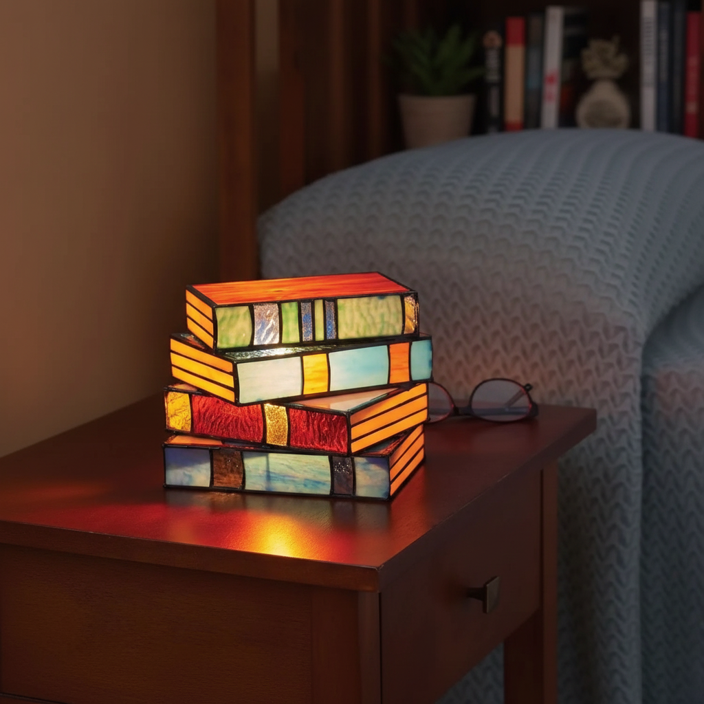 Handgearbeitetes Kunststofflampenobjekt - PageLume