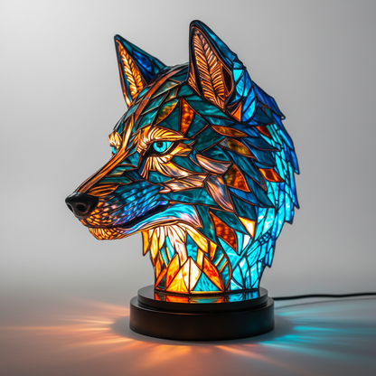 Handgefertigte Mosaiklampe Tierkopf - GleamPaw