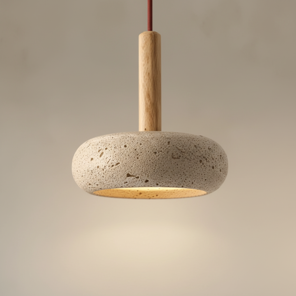 Hängende Pendelleuchte Aus Stein - TranquilRing