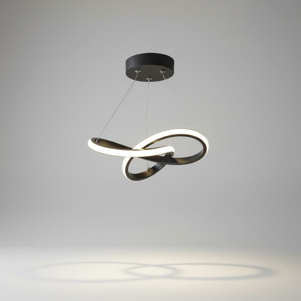 Hängende Wellenförmige Lampe - HaloWeave