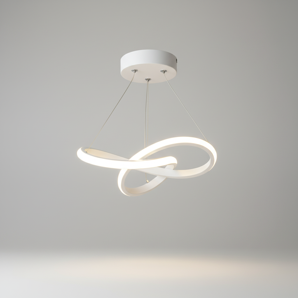 Hängende Wellenförmige Lampe - HaloWeave