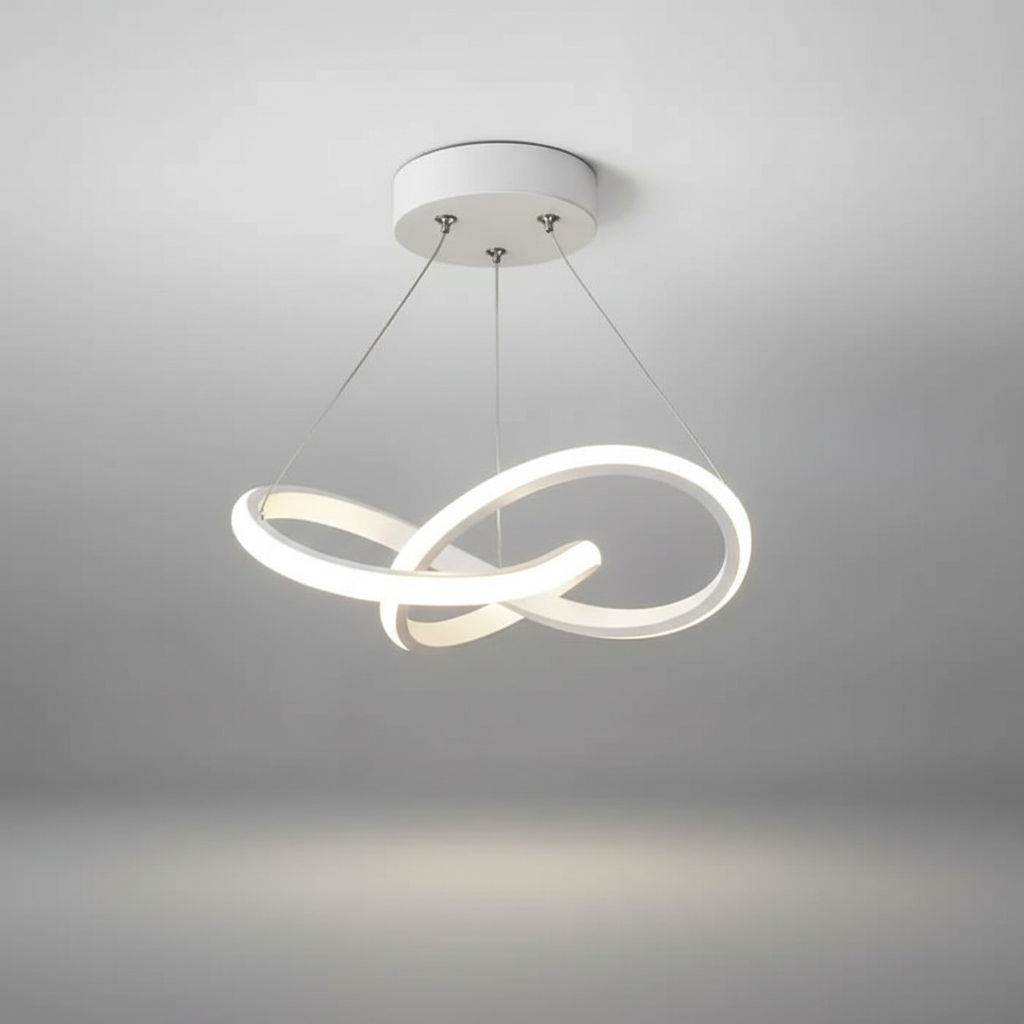 Hängende Wellenförmige Lampe - HaloWeave