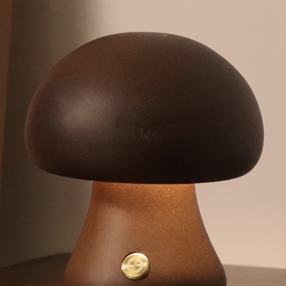 Hölzernes Pilznachtlicht - GlowMush