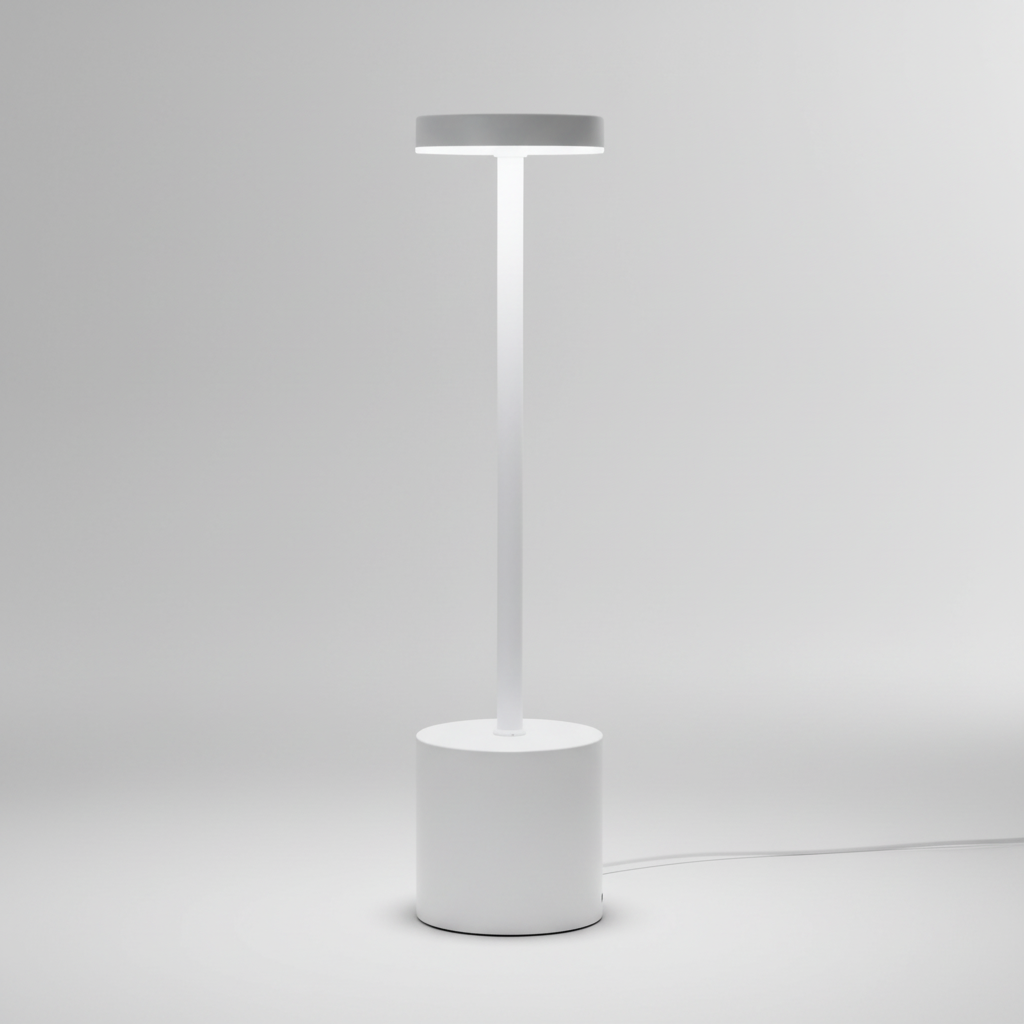 Kabellose LED Tischleuchte Aus Metall - Glowara