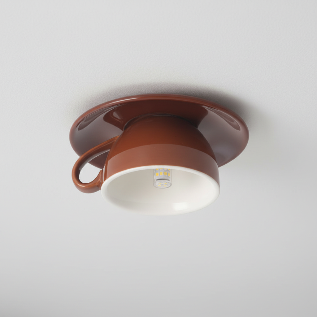 Keramik Deckenleuchte Kaffeeform - CeramiKiss