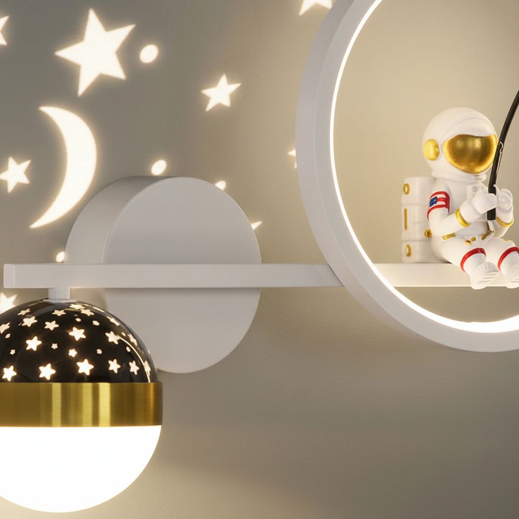 Kinderzimmer Wandleuchte Aus Metall - StarSphere