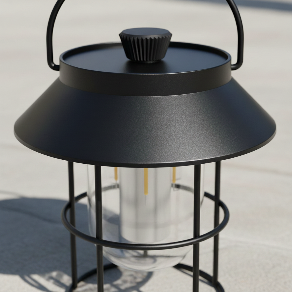 Kompakte Retro Campinglampe - CampAura