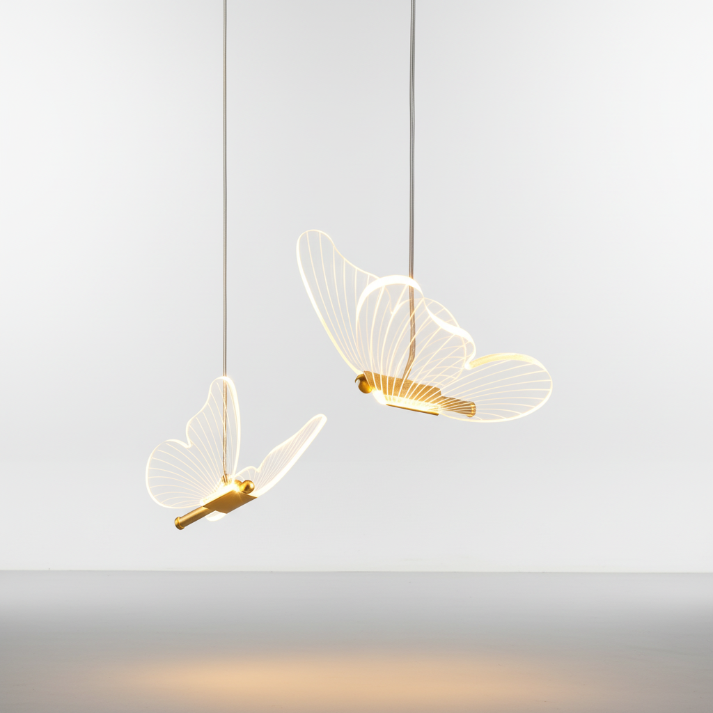 LED Schmetterling Hängeleuchte - Glowflutter