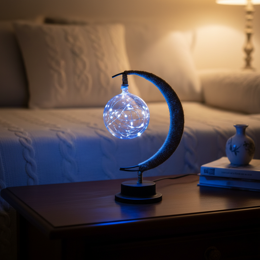 LED Kugel Nachtlicht Mit Seil - Celestiflux