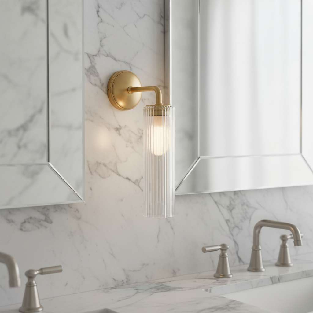 Massives Messing Wandlicht - GleamHorn