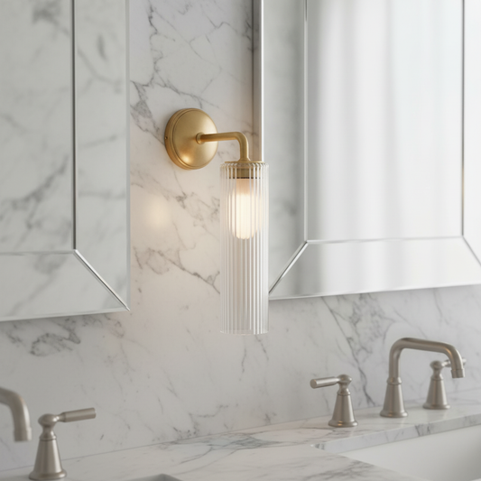 Massives Messing Wandlicht - GleamHorn