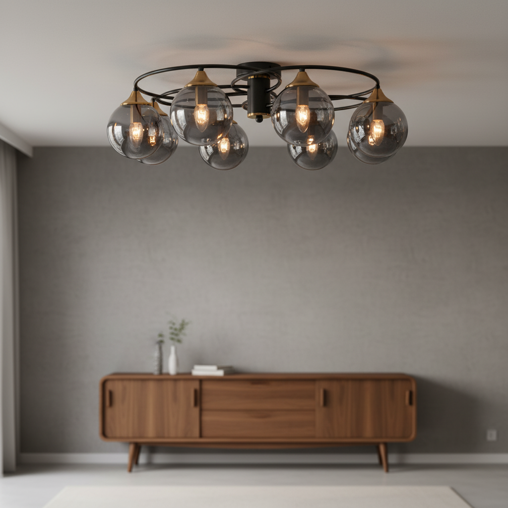 Mehrflammige Glasleuchte - HaloGlint