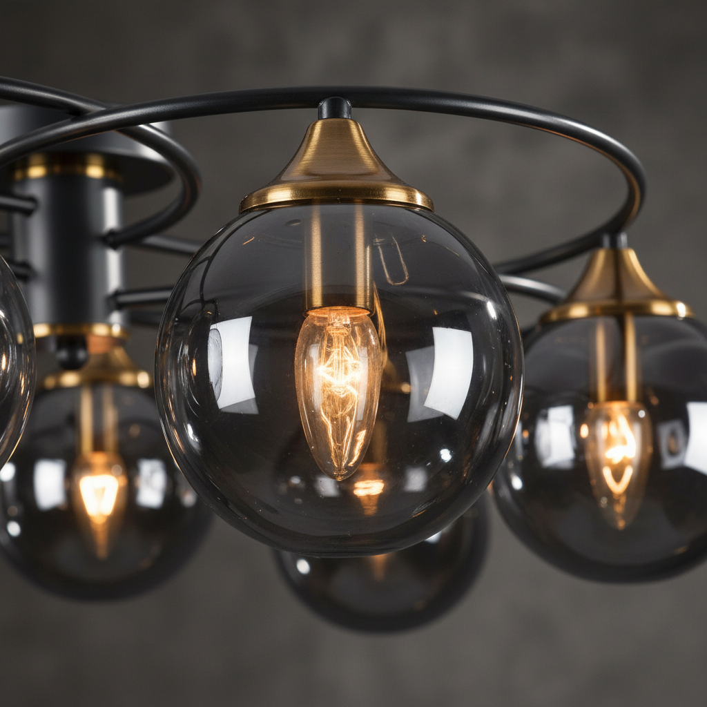 Mehrflammige Glasleuchte - HaloGlint