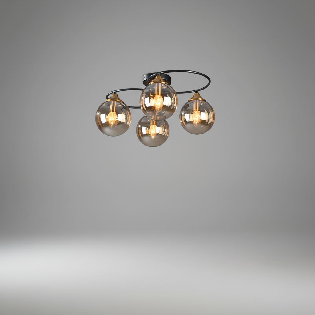 Mehrflammige Glasleuchte - HaloGlint