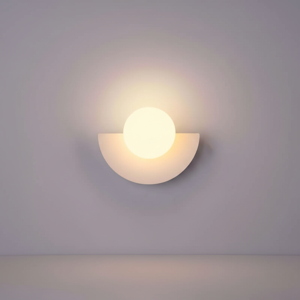 Metall Halbmond Wandlampe - HalbGlow