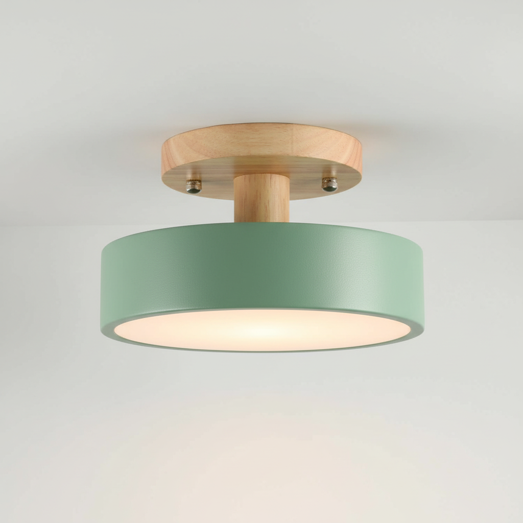 Minimalistisches Flaches Deckenleuchtenmodell - Woodluma