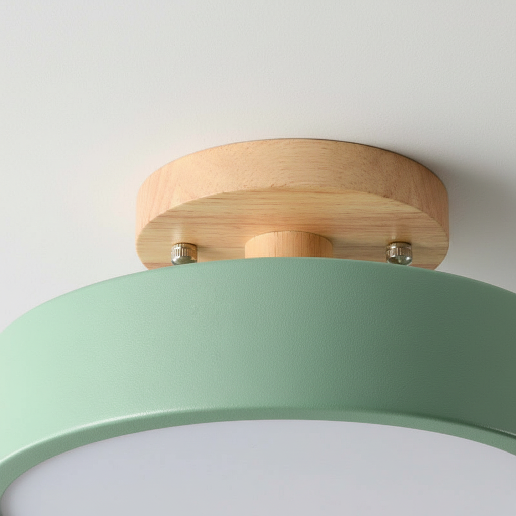 Minimalistisches Flaches Deckenleuchtenmodell - Woodluma