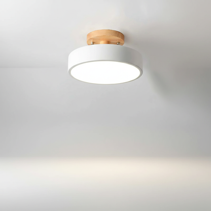 Minimalistisches Flaches Deckenleuchtenmodell - Woodluma