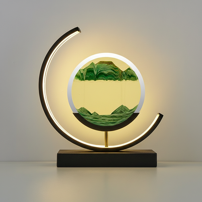 Moderne 3D Sandschalen Tischlampe - Aequora