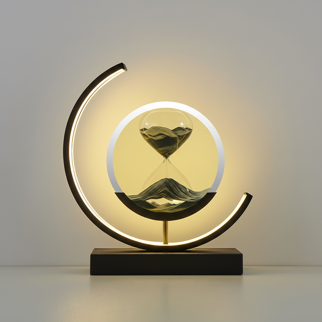 Moderne 3D Sandschalen Tischlampe - Aequora