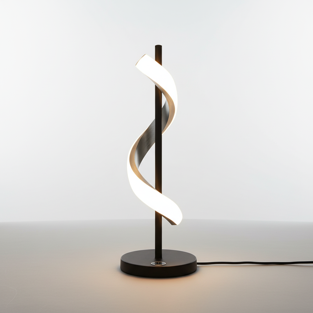 Moderne Tischlampe Mit Wellendesign - Glowspire