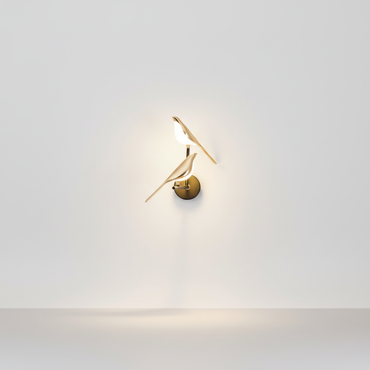 Moderne Goldene Wandlampe - Aurabird