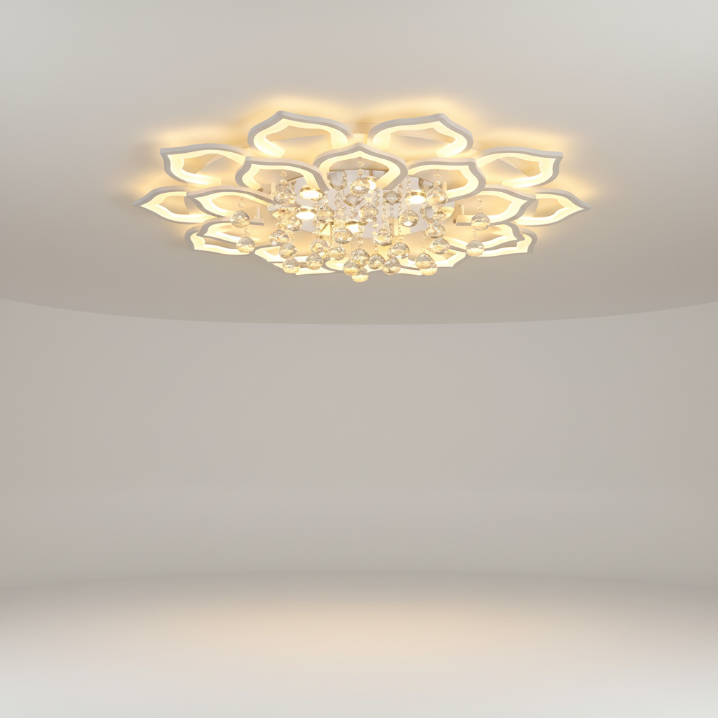 Moderne Lotusförmige Leuchte - LotusGleam