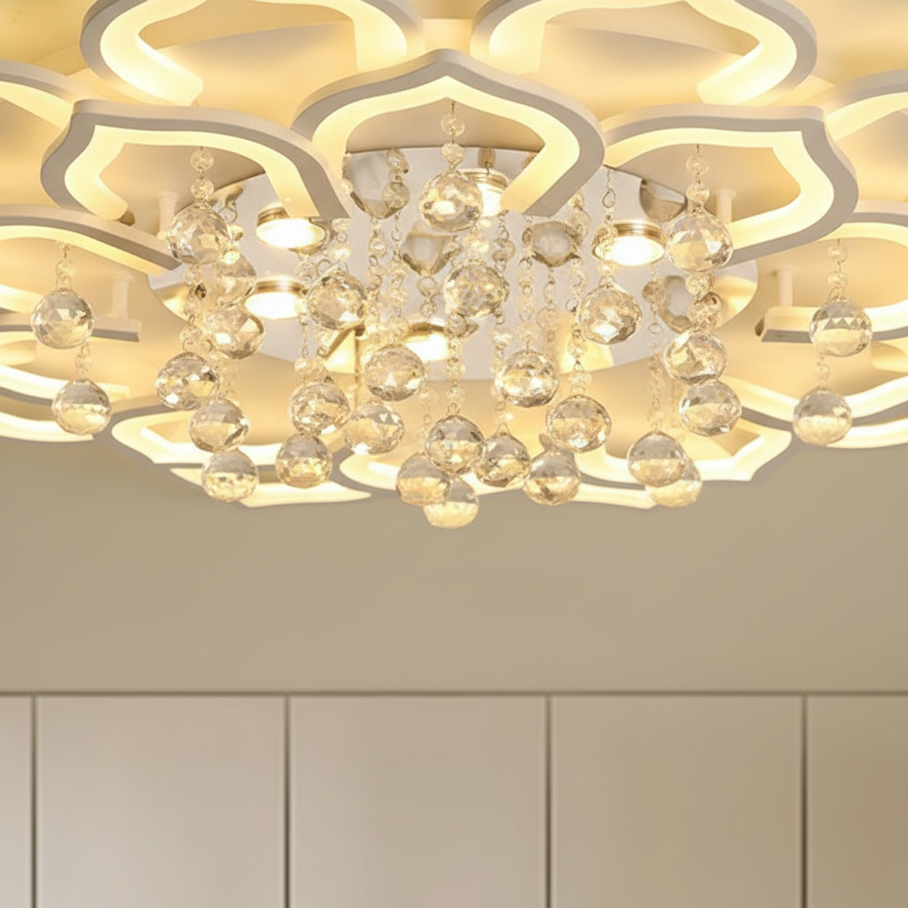 Moderne Lotusförmige Leuchte - LotusGleam